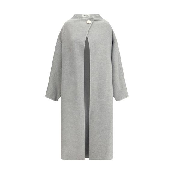 Darkpark Women Oversized Coat In Melange Cashmere Wool - Picture 1 of 3